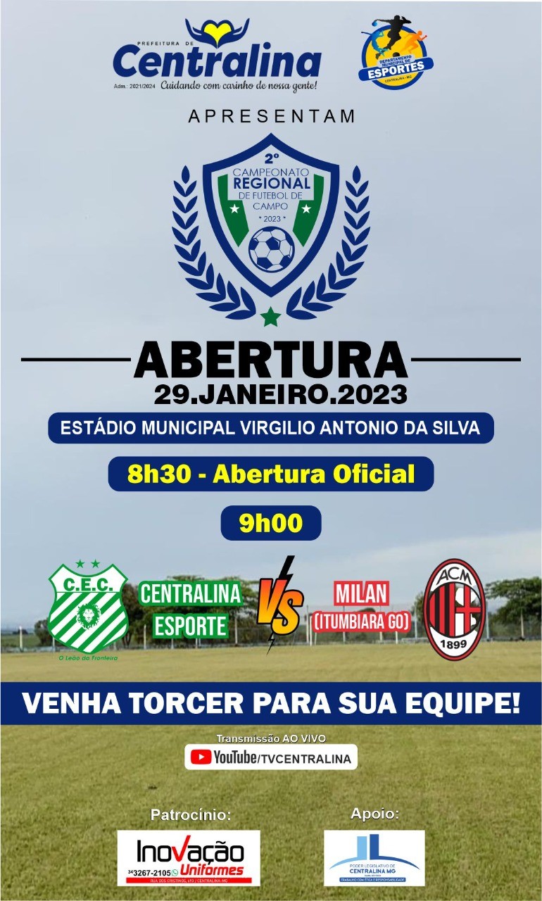 Campeonato Municipal de Futebol de campo de Maracajá inicia domingo com  transmissão ao vivo pelo Portal Agora! e Agora Esportes - Portal Agora