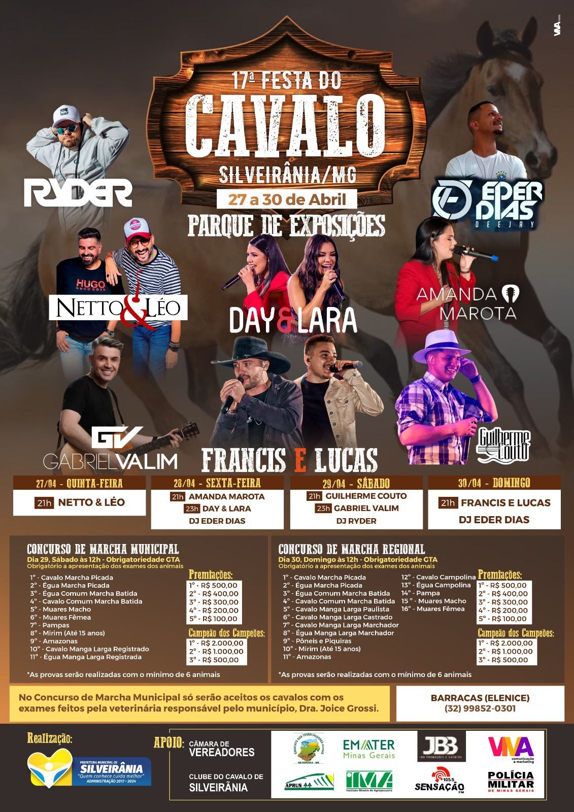 Portal Minas Gerais - Eventos: 17ª FESTA DO CAVALO DE SILVEIRÂNIA/ MG