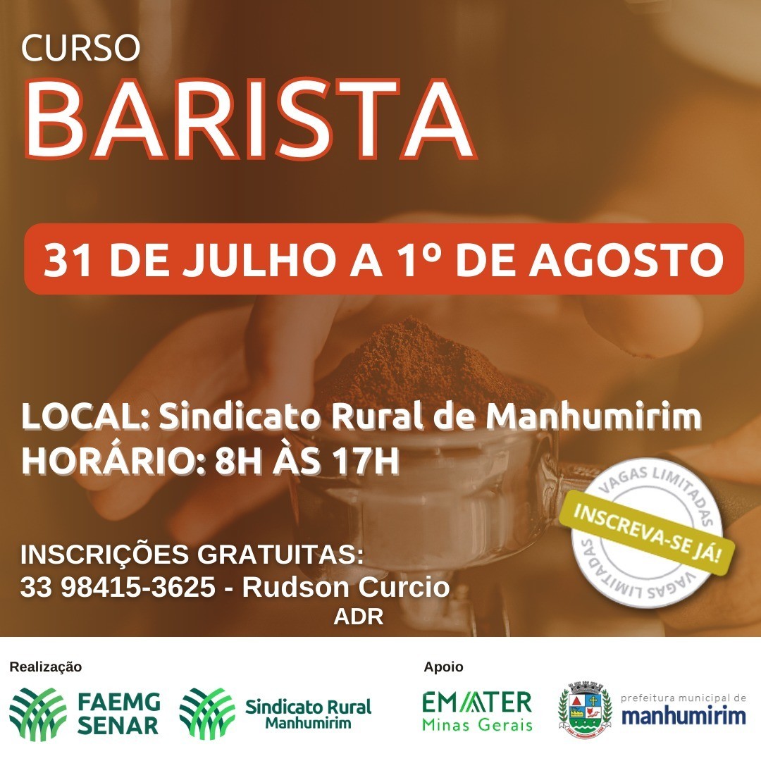 Portal Minas Gerais - Eventos: CURSO BARISTA