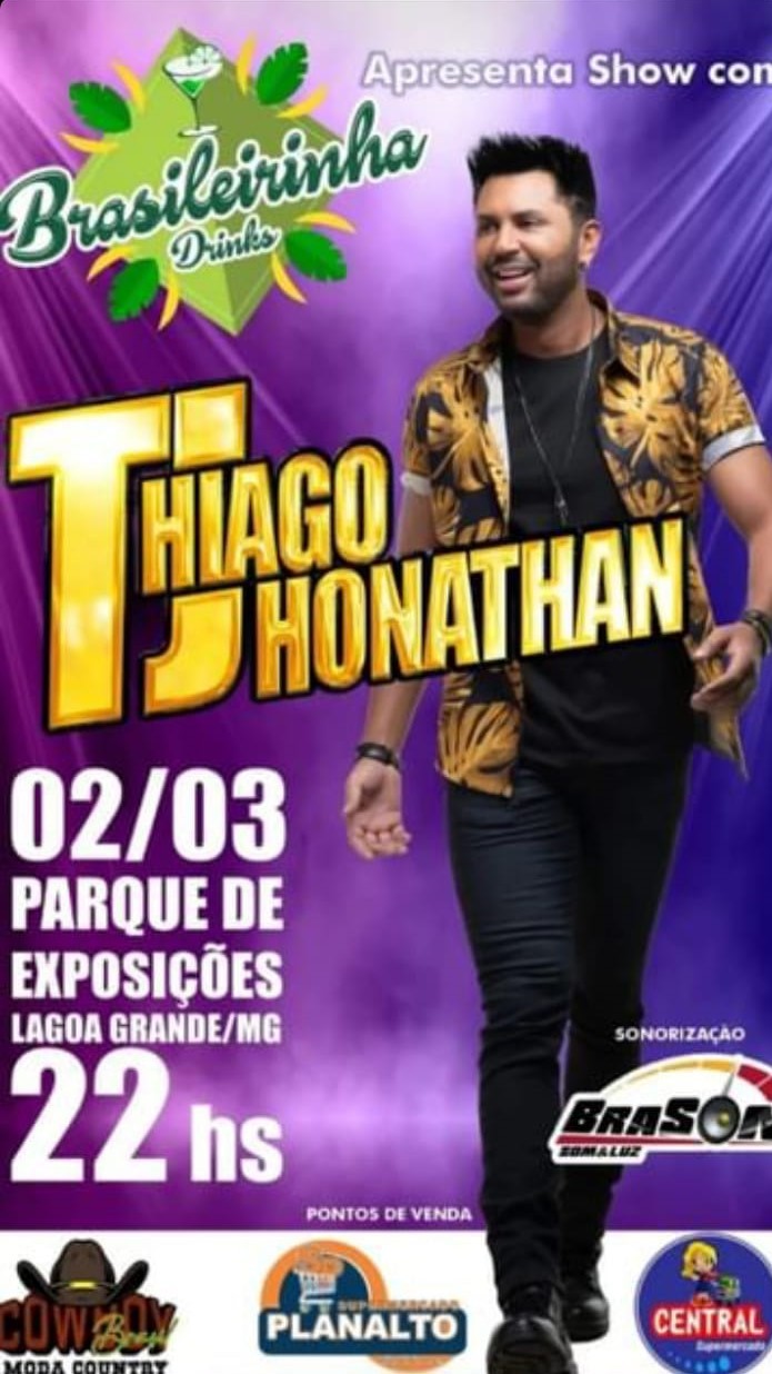 Portal Minas Gerais - Eventos: THIGO JHONATHAN